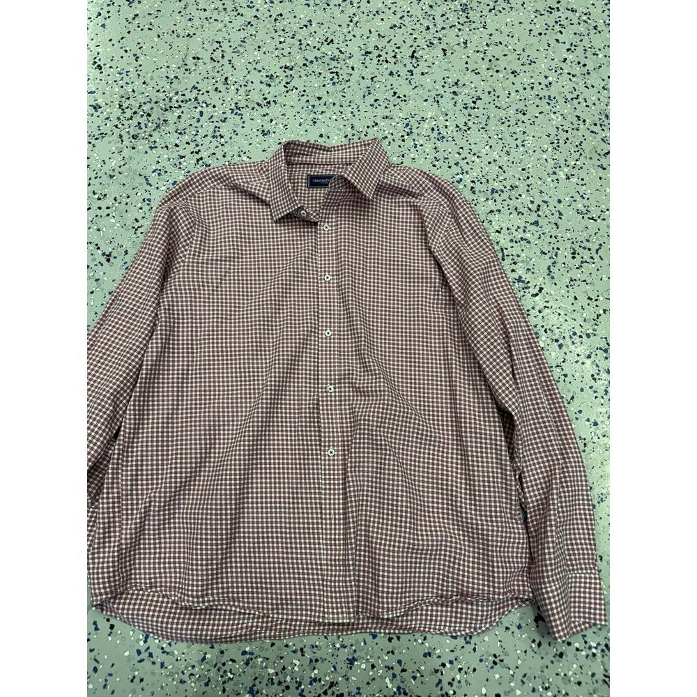 Vineyard Vines Mens XL Pink Red Multicolor Whale Shirt Long Sleeve Preppy